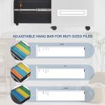 Fesbos 3 Drawer Mobile Metal File Cabinet, White Filling Cabinet with Lock, Pre-Built Office Storage File Cabinet with Wheels Under Desk - Assembled Required