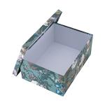 Soul & Lane Decorative Storage Cardboard Boxes with Lids | Elegance in Bloom - Set of 3 | Floral Moody Paperboard Nesting Boxes