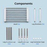 Adjustable Expandable Cabinet Organizer - White