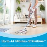 BLACK+DECKER POWERSERIES+ 20V MAX Cordless Stick Vacuum Cleaner with LED Floor Lights, Lightweight, Multi-Surface (BHFEA520J) , Gray