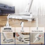 DUMOS Cordless Vacuum Cleaner, 24Kpa Lightweight Stick Vac Handheld Electric Rechargeable with LED, Up to 45 Minutes, Powerful Suction, Versatile for Carpet, Hard Floor, Pet Hair