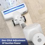 DUMOS Cordless Vacuum Cleaner, 24Kpa Lightweight Stick Vac Handheld Electric Rechargeable with LED, Up to 45 Minutes, Powerful Suction, Versatile for Carpet, Hard Floor, Pet Hair