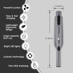 AYONTIN Cordless Handheld Vacuum, Lightweight Portable Hand Vacuum Cleaner with LED Light,Rechargeable Hand Held Vacuum with Charging Dock, Powerful Suction for Office, Home,Car,Gray