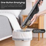 AYONTIN Cordless Handheld Vacuum, Lightweight Portable Hand Vacuum Cleaner with LED Light,Rechargeable Hand Held Vacuum with Charging Dock, Powerful Suction for Office, Home,Car,Gray