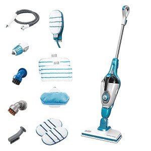 BLACK+DECKER 7-in-1 Steam Mop and Steam Glove Handheld Steamer, Complete Steam Cleaning Solution, Corded (HSMC1361SGP)