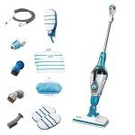 BLACK+DECKER 7-in-1 Steam Mop and Steam Glove Handheld Steamer, Complete Steam Cleaning Solution, Corded (HSMC1361SGP)