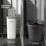 JOYMOOP Mop and Bucket with Wringer Set, Hands Free Flat Floor Mop and Bucket, 60" Mop with 3 Reusable Microfiber Pads, Wet and Dry Use, Floor Cleaning System