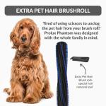 Prolux Phantom Canister PET Vacuum Cleaner, Wessel Werk EBK250 Power Nozzle, Quick Clean, Lightweight, HEPA Filter, Adjustable Suction, Cleans All Surfaces