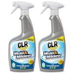 CLR Mold & Mildew Clear, Bleach-Free Stain Remover Spray Works on Fabric, Wood, Fiberglass, Concrete, Brick, Glass, and More - EPA Safer Choice, 32 Fl Oz (Pack of 2)