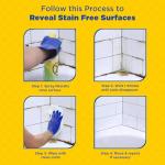 Zep Mold Stain and Mildew Stain Remover 1 Gallon (Case of 2) ZUMILDEW128 - Professional Strength No Scrub Formula