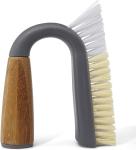 Full Circle Grunge Buster Grout & Tile Scrub Brush, Grey