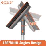 Eazer Grout Brush with Long Handle - Upgrade, 180°Rotation Tile Grout Cleaning Tool, V-Shape Shower Scrubber Cleaner Stiff Bristle for Cleaning Bathroom Wall, Baseboards, Tile Floors - 53in