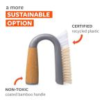 Full Circle Grunge Buster Grout & Tile Scrub Brush, Grey