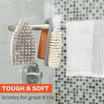 Full Circle Grunge Buster Grout & Tile Scrub Brush, Grey