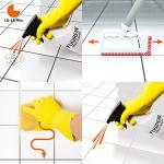 Fuginator Scrub Brush for Tile and Grout: Stiff Nylon Bristle Scrubbing Brush - Bathtub and Shower Scrubber for Floor Joints and Tile Seams - Cleaning Brushes and Supplies for Bathroom and Kitchen