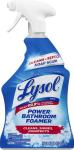 Lysol Power Foaming Cleaning Spray for Bathrooms, Foam Cleaner for Bathrooms, Showers, Tubs, 32oz