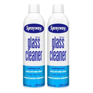 Sprayway Glass Cleaner Aerosol Spray, 19 Oz, Pack of 2