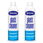 Sprayway Glass Cleaner Aerosol Spray, 19 Oz, Pack of 2