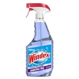 Windex Glass and Window Cleaner Spray Bottle, Ammonia Free, Packaging Designed to Prevent Leakage and Breaking, Surface Cleaning Spray, Crystal Rain Scent, 23 Fl Oz