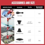 POPULO Electric Toilet Plunger Swift High Pressure Drain Unclogger Plungers for Bathroom, Floors, Shower Heavy Duty Versatile Home Toilet Clog Remover