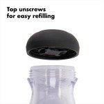 OXO Good Grips Soap Dispensing Palm Brush, Black/Clear/White
