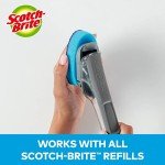 Scotch-Brite Advanced Soap Control Non-Scratch Dishwand, 1 Dish Wand, Keep Hands Out of the Mess, Prevents Soap from Leaking, Leak-Free Guarantee, Best for Nonstick Pots and Pans, Glass, Tubs, & More