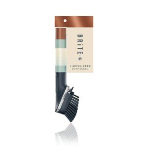 Brite by Scotch-Brite Limited Edition Mess-Free Dishwand, Sleek and Stylish Dish Brush with Soap Dispenser Handle