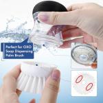 Palm Brush Refills for OXO Good Grips Soap Dispensing Dish Brush - 4 Pack Cleaning Replacement Brush Head for OXO Palm Brush(White)