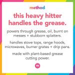 Method Heavy Duty Degreaser, Lemongrass Scent, Oven Cleaner & Stove Top Cleaner, 28 Oz Spray Bottle (Pack of 2),(Packaging may vary)