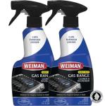 Weiman Heavy Duty Gas Range & Stove Top Cleaner and Degreaser - 2 Pack, 24 Ounces with MicroFiber Cleaning Towel