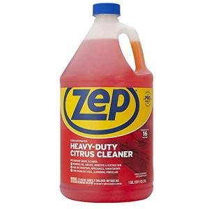 Zep Heavy-Duty Citrus Degreaser Cleaner Concentrate - 1 Gallon (1 Unit) ZUCIT128 - Restaurant Grade Degreaser and Cleaner Removes Oil, Grease, Adhesive, and Kitchen Soil