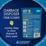 Glisten Garbage Disposer Cleaner, Odor Eliminator with Foaming Action, Removes Build-up and Deep Cleans, Lemon Scent, 4.9 Oz(Pack of 6)