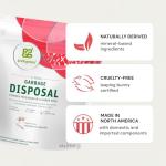 Grab Green Garbage Disposal Freshener and Cleaner Pods, 12 Count, Tangerine with Lemongrass Scent, Plant and Mineral Based, Removes Odors, Loosens Grime, Prevents Clogging