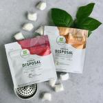 Grab Green Garbage Disposal Freshener and Cleaner Pods, 12 Count, Tangerine with Lemongrass Scent, Plant and Mineral Based, Removes Odors, Loosens Grime, Prevents Clogging