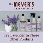 MRS. MEYER'S CLEAN DAY Multi-Surface Everyday Cleaner, Cruelty Free Formula, Lavender Scent, 16 oz- Pack of 3