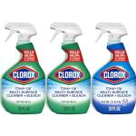 CLOROX Clean-Up Multi-Surface Cleaner with Bleach, 32 Fl Oz Ea, Pack of 3 (Pack May Vary)