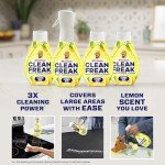 Mr. Clean Clean Freak Multi Surface Cleaning Spray, Deep Cleaning Mist Starter Kit and Refill Bundle, Lemon Zest Scent, 64 fl oz