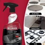 Weiman Ceramic and Glass Cooktop - 10 Ounce - Stove Top Daily Cleaner Kit - 12 Ounce - Glass Induction Cooktop Cleaning Bundle for Heavy Duty Mess Cleans Burnt-on Food