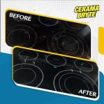 Cerama Bryte Removes Tough Stains Cooktop and Stove Top Cleaner for Glass - Ceramic Surfaces, 18 Ounces, 2 Pack