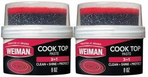 Weiman Cooktop Cleaner Paste, Easily Remove Burned-On Food, Grease and Watermarks, Leaving Your Glass Cook Top Sparkling