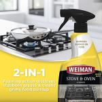 Weiman Heavy Duty Stove and Oven Cleaner and Degreaser for Glass, Ceramic Cooktops, BBQ grill grates - 2 Pack, 24 Oz w/MicroFiber Towel