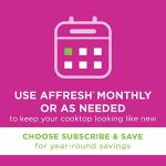 Affresh Cooktop Cleaning Kit, Safe for Glass & Ceramic Cooktops, Includes 5 oz cleaner, 5 pads, 1 scraper