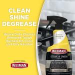Weiman Heavy Duty Stove and Oven Cleaner and Degreaser for Glass, Ceramic Cooktops, BBQ grill grates - 2 Pack, 24 Oz w/MicroFiber Towel