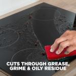 Weiman Glass Cooktop Cleaner & Polish For Daily Use on Ceramic, Induction Stove Top, Removes Grease & Oily Residue, Streak Free Shine, 12 oz, 2 Pack, Micro Fiber Buffing Towel