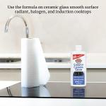 HOPE'S Cooktop Cleaning Cream, Fast Acting No-Rinse Cooktop Cleaner for Glass Ceramic Cooktops and Stoves, Removes Burnt-on Stains, 10 Oz Net Weight (8 Fl Oz), Pack of 1