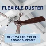 Bona High Performance Dusting System - 1 Extendable Handle, 3 Disposable Dusters, 1 Reusable Duster, & 1 Storage Bag - Extendable Dusting Kit
