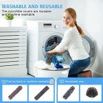 Tiumso Microfiber Feather Duster 5-in-1 Kit, Dusters for Cleaning, Duster with Extension Pole 100 Inches, Cobweb Duster, Microfiber Dusters for High Ceilings and Fans, Blinds, Cars and Furniture