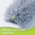 IVYROLL Cobweb Duster with Extension Pole, Spider Web Brush & Ceiling Cleaning Kit, 100" Microfiber Feather Duster Cleaner with Washable Head for Ceiling Fan, Furniture, Home