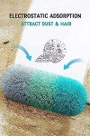 BOOMJOY Microfiber Feather Duster with 100 inches Extension Pole, Dusters for Cleaning High Ceiling, Fan, Blinds, Furniture