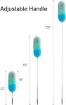 BOOMJOY Microfiber Feather Duster with 100 inches Extension Pole, Dusters for Cleaning High Ceiling, Fan, Blinds, Furniture